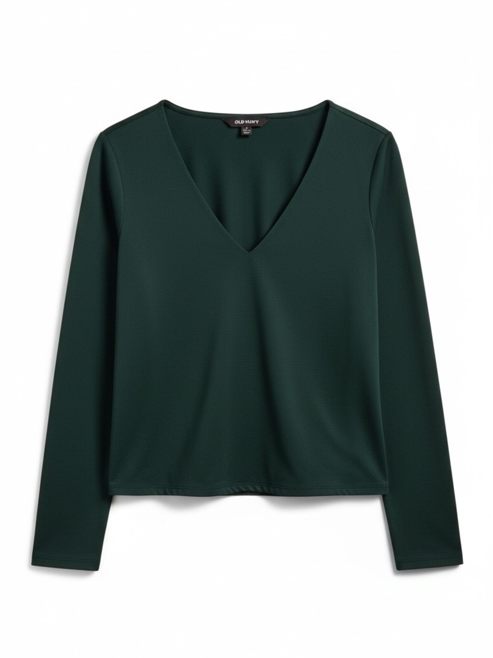 Old Navy Black Long Sleeve V-Neck Top – Medium